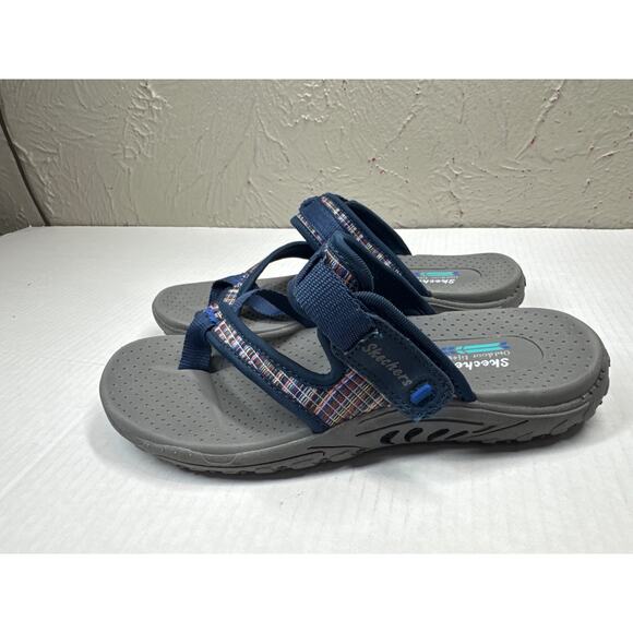 Skechers Women’s Cushioned Footbed Vegan Machine Washable Reggae Fest Sandal 7 - Picture 3 of 6